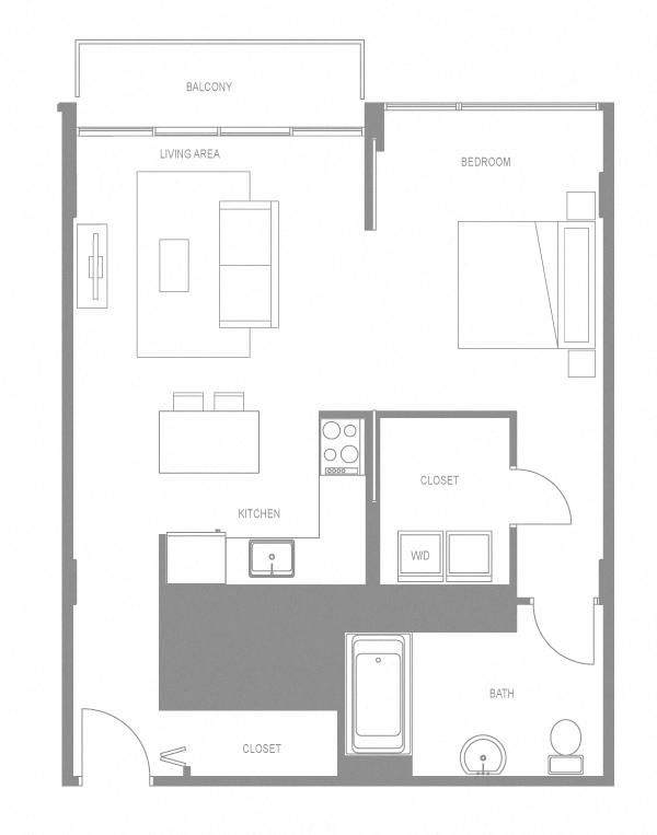 Navona One Bedroom Flat B ADA