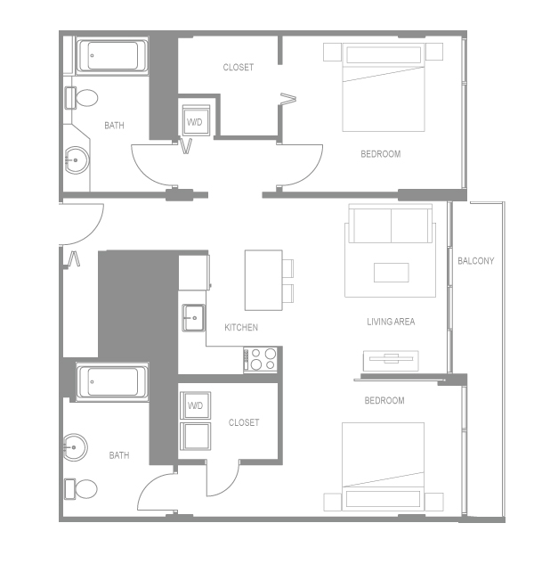 Navona Two Bedroom Flat B ADA