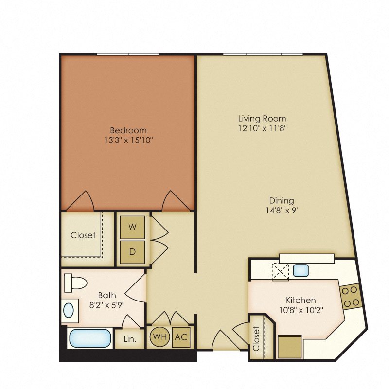 Peabody floor plan 1 bedroom 1 bathroom