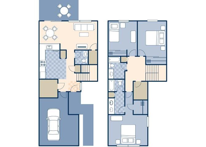 Dolphin Bay 1400 Floor Plan 2
