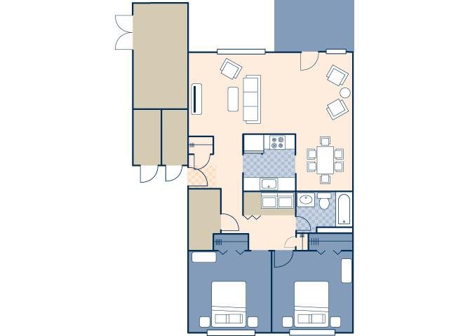 Quiet Harbor 959 Floor Plan 3