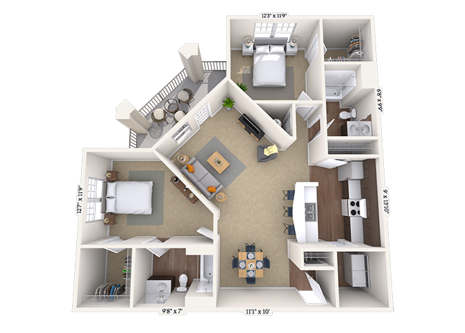 9419 Cumberland Drive 1-3 Beds Apartment for Rent - Photo Gallery 23