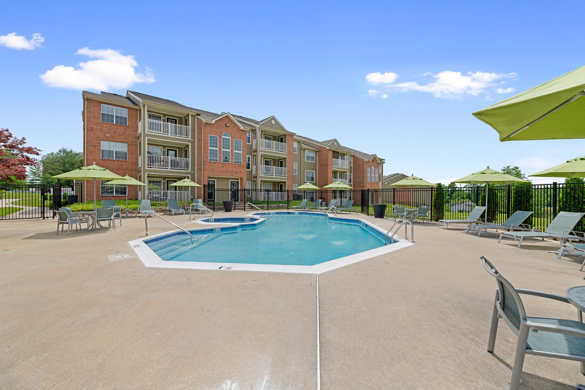 our apartments at the district feature a swimming pool
