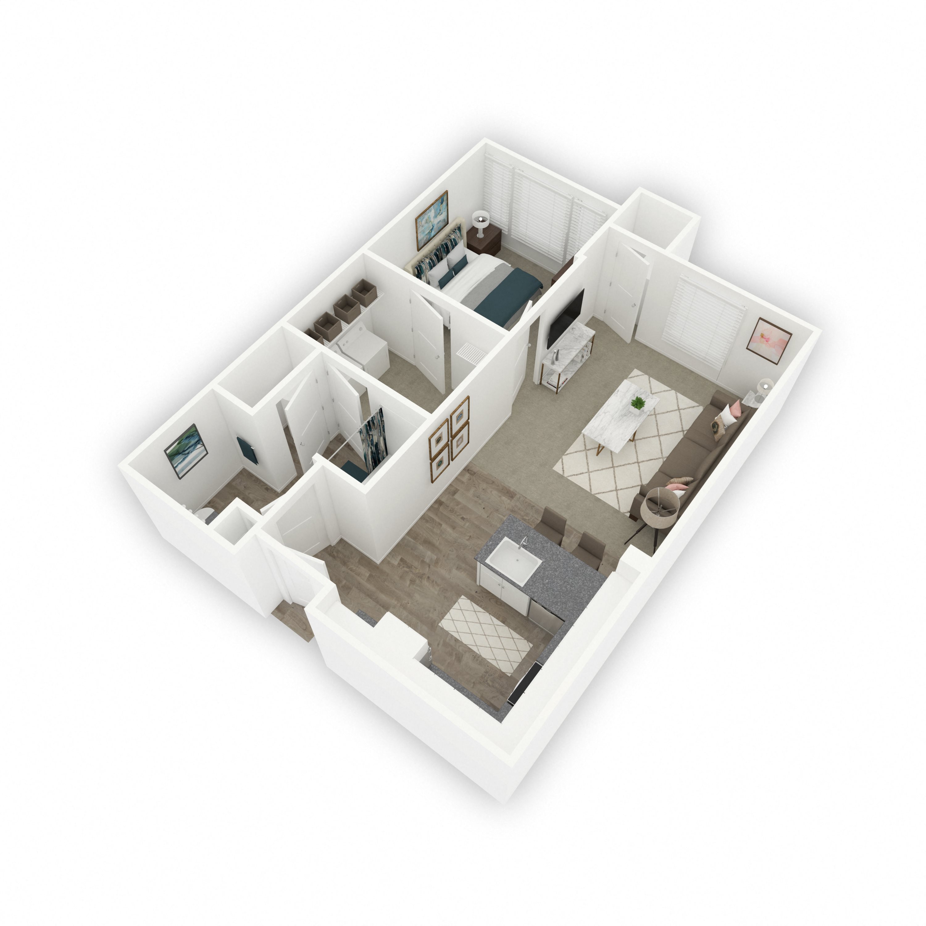 1B Floor Plan 1
