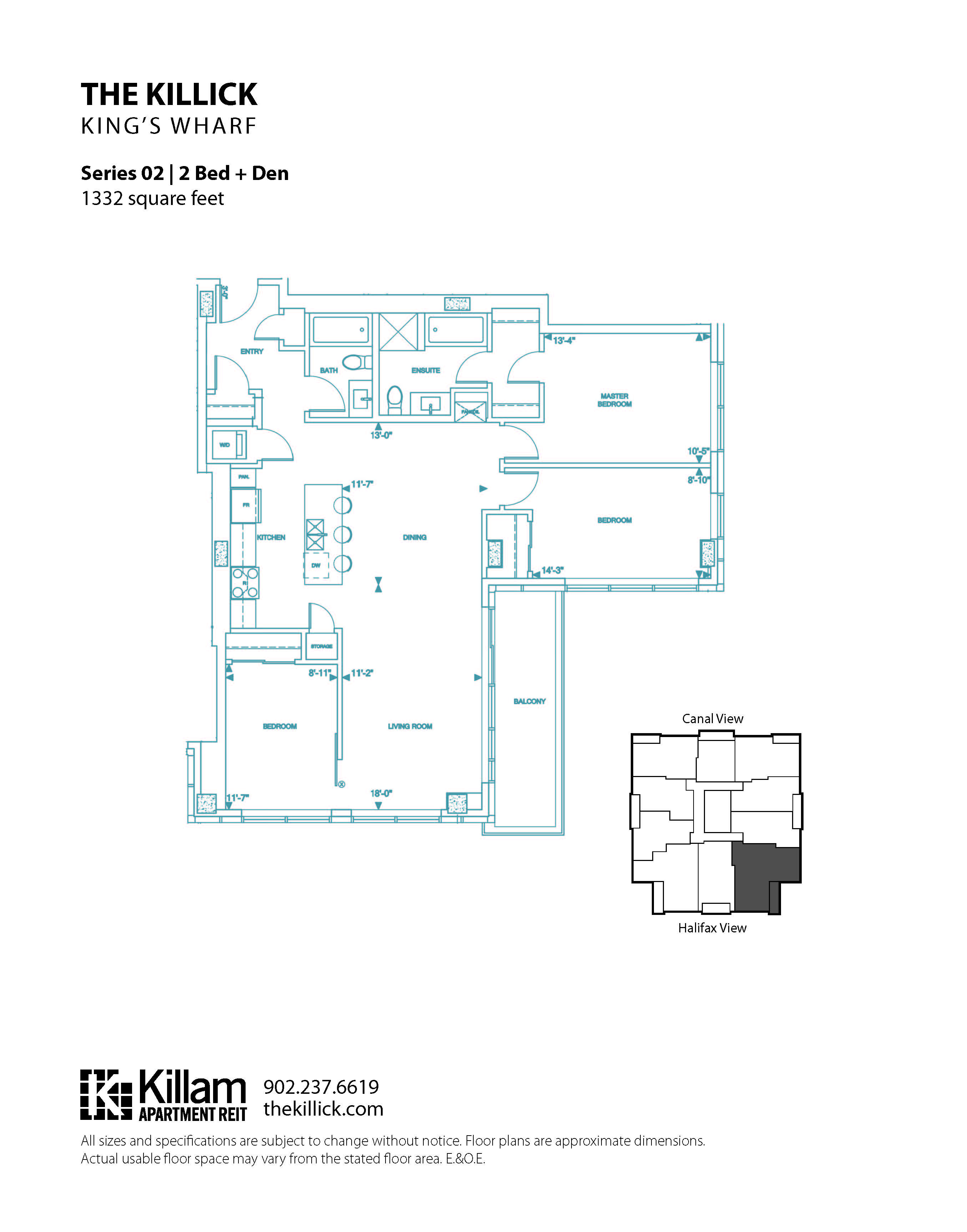 The Killick Two Bedroom + Den
