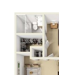 A1 - 1 bedroom 1 bath Floor Plan A1 - 1 bedroom 1 bath Floor Plan at Aviare Place, Midland, TX, 79705