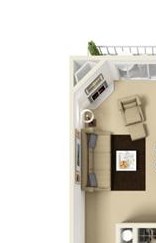 A2 - 1 bedroom 1 bath Floor Plan A2 - 1 bedroom 1 bath Floor Plan at Aviare Place, Midland, 79705