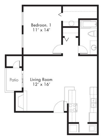 Floor Plan Floor Plan at Hawthorne House, Midland, TX