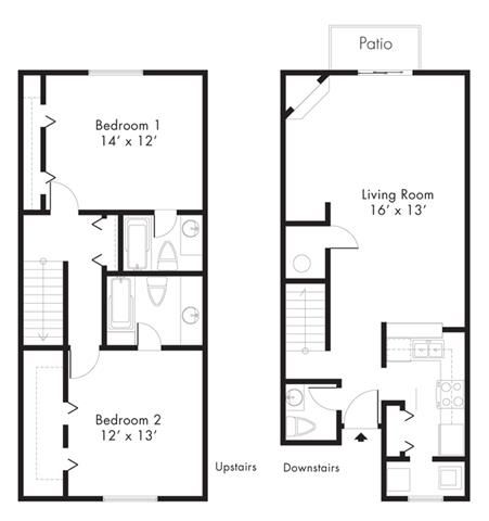 Floor Plan Floor Plan at Hawthorne House, Texas