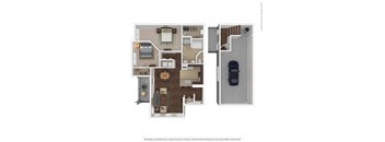 1177 Square-Foot Callisto Floor Plan at Orion McCord Park, Texas, 75068