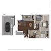 Electra Floor Plan 1088 Square-Foot Electra Floor Plan at Orion McCord Park, Little Elm, Texas