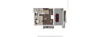 785 Square-Foot Axis Floor Plan at Orion McKinney, Texas