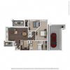 Electra Floor Plan 1098 Square-Foot Electra Floor Plan at Orion McKinney, McKinney