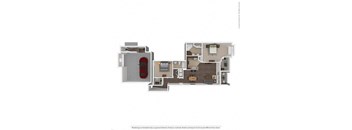 1364 Square-Foot Kalinda Floor Plan at Orion McKinney, Texas