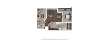 1046 Square-Foot Nova Floor Plan at Orion McKinney, McKinney, Texas