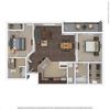 Nova Floor Plan 1046 Square-Foot Nova Floor Plan at Orion McKinney, McKinney, Texas