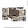 Pandora Floor Plan 1170 Square-Foot Pandora Floor Plan at Orion McKinney, Texas, 75070