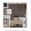 Zenith Floor Plan 430 Square-Foot Zenith Floor Plan at Orion McKinney, McKinney, Texas