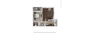 650 Square-Foot Halo Floor Plan at Orion Prosper, Texas, 75078