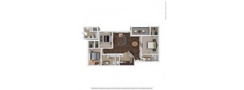 1309 Square-Foot Zanstra Floor Plan at Orion Prosper, Prosper