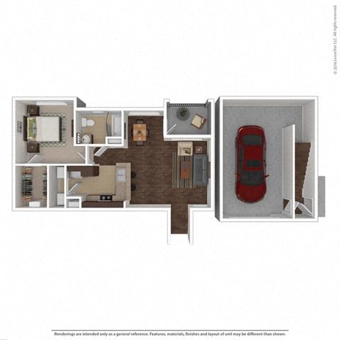 726 Square-Foot Aurora Floor Plan at Orion Prosper Lakes, Texas, 75078