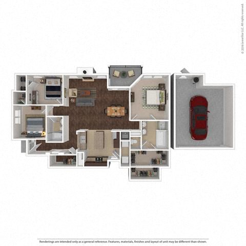 1537 Square-Foot Lunar Floor Plan at Orion Prosper Lakes, Texas, 75078