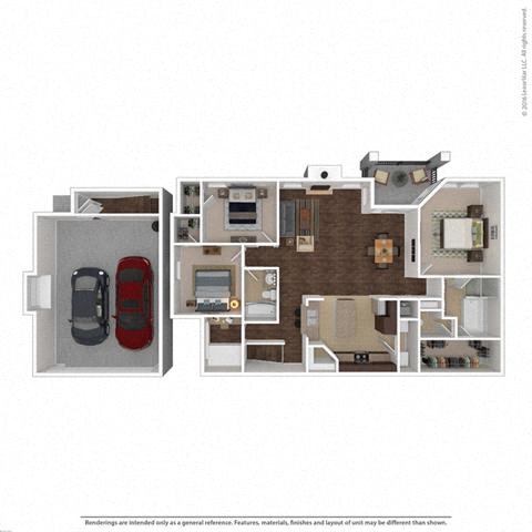 1578 Square-Foot Nebula Floor Plan at Orion Prosper Lakes, Prosper, 75078
