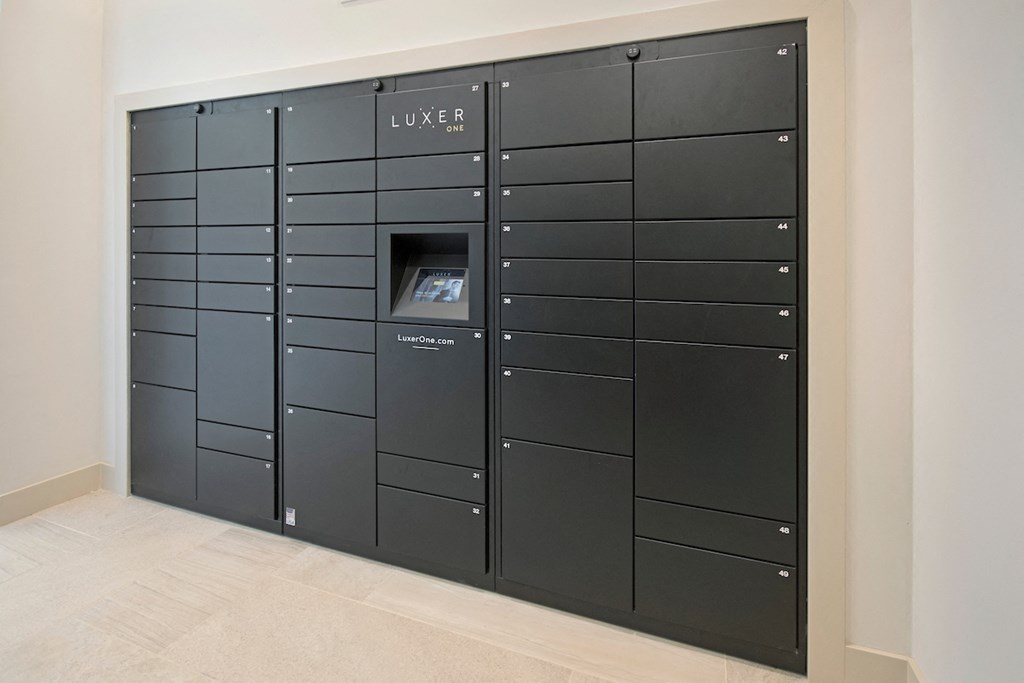 an image of a set of lockers in a room