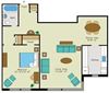 Floorplan Floorplan at Quebec House, Washington, DC, 20008
