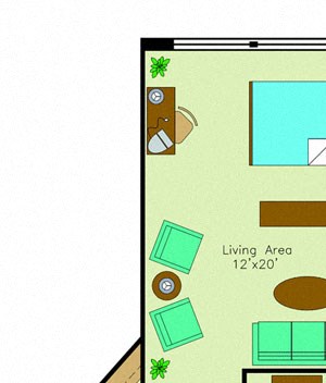 Floorplan Floorplan at Quebec House, Washington, DC, 20008