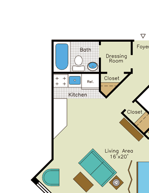 Floorplan Floorplan at Quebec House, Washington, DC