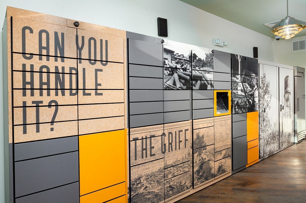 a wall with a quote on it that says can you handle it  the office