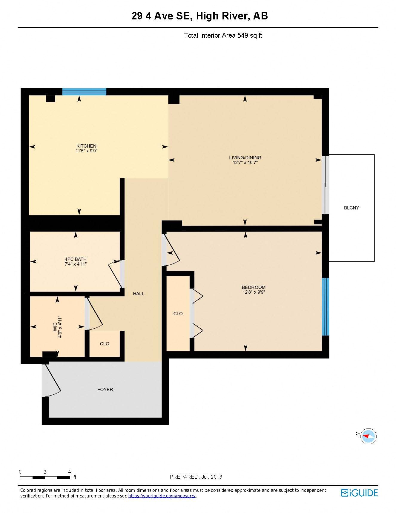1 Bedroom 1 Washroom Large