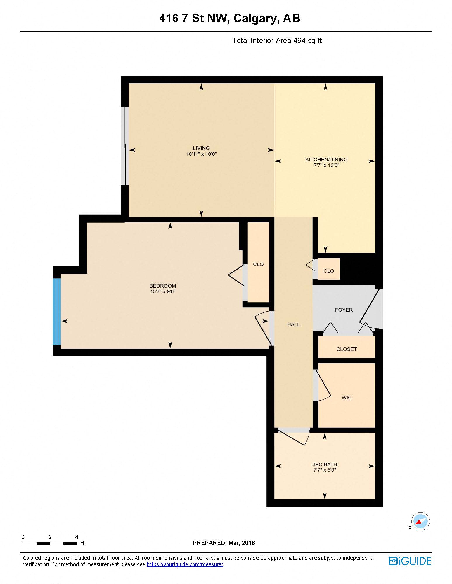 1 Bedroom 1 Washroom Small