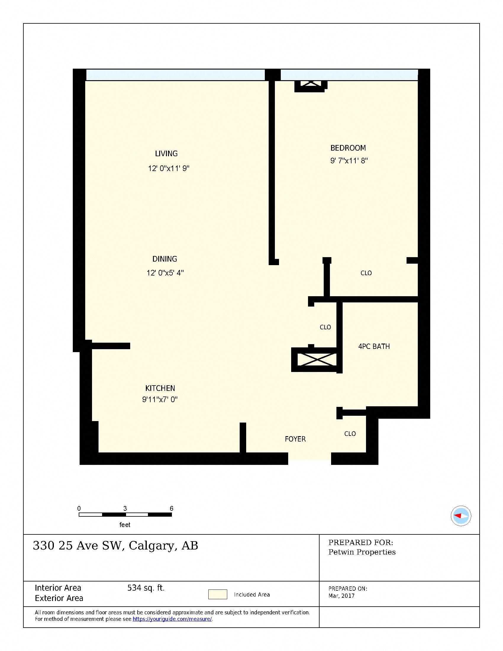 1 Bedroom 1 Washroom Medium