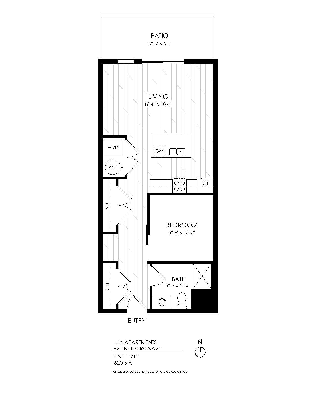 1 Bedroom, 1 Bathroom