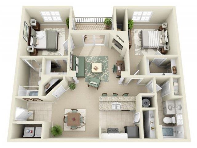 Floor Plans Of Flagstone At Indian Trail Apartments In Nc Availability 3