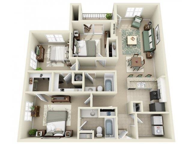Floor Plans Of Flagstone At Indian Trail Apartments In Nc Availability 3