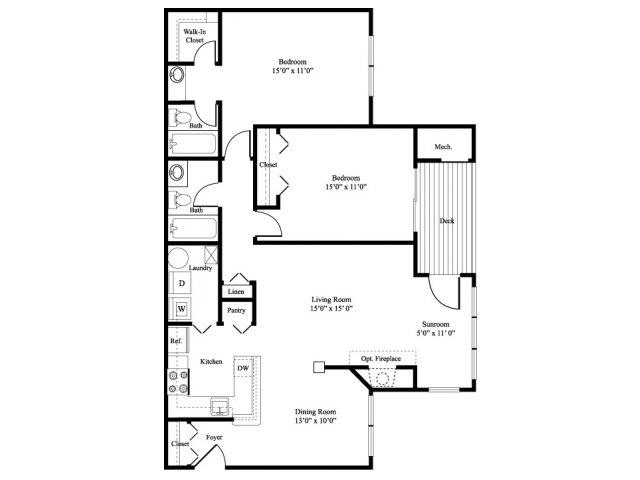The Cottonwood floor plan.
