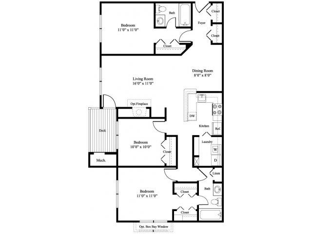 The Magnolia floor plan.