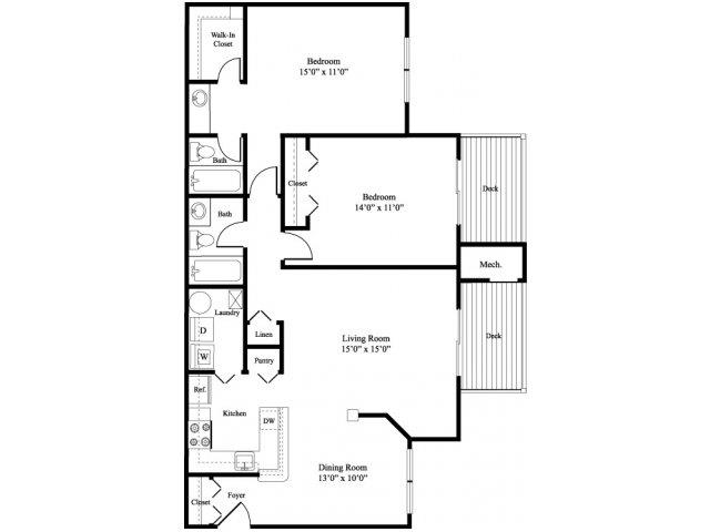 The Poplar floor plan.