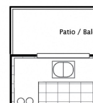 2 BEDROOM 990 SQUARE FEET