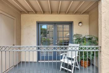 French Doors Open to Private Patios & Balconies