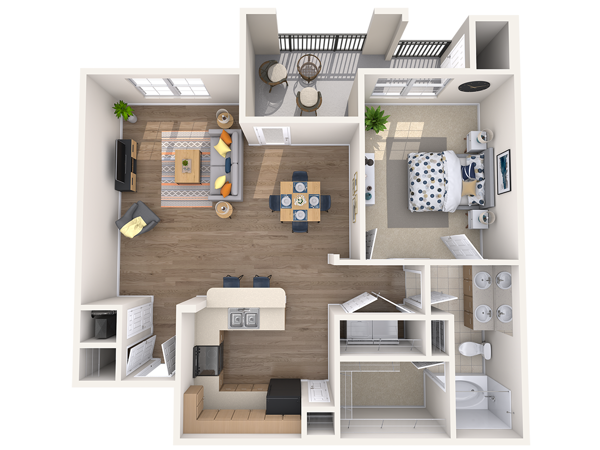 tacara steiner ranch a6 floor plan one bed one bath