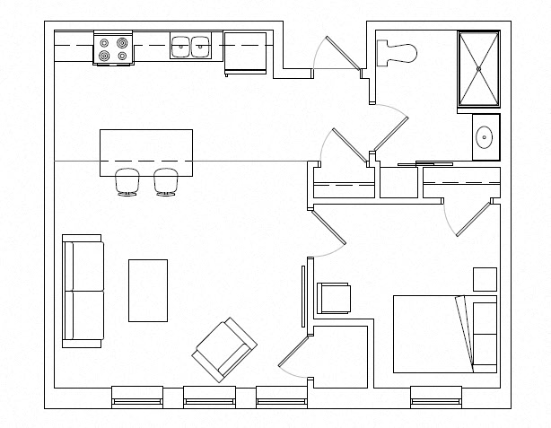 One Bedroom Apartment