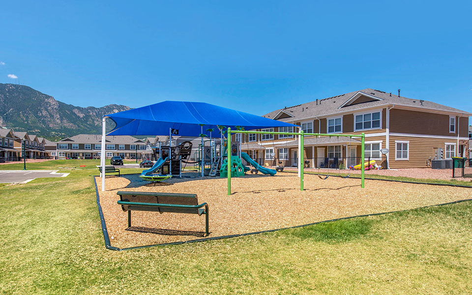 our apartments have a playground for your kids to play