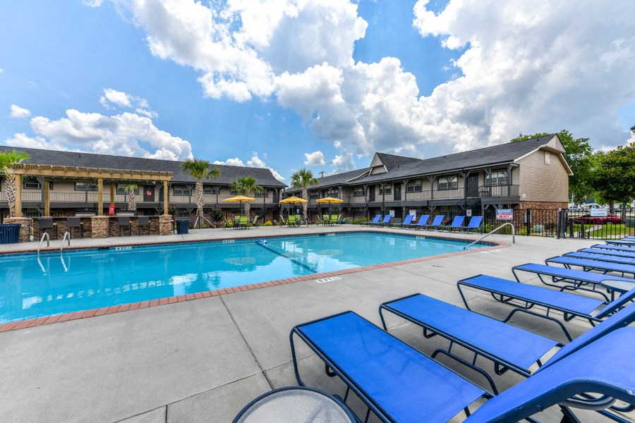 Poolside Sundeck at Lory of Savannah, Georgia