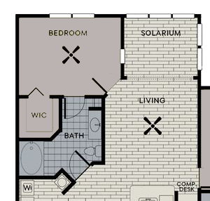 2 Bed 2 Bath Vancouver Floor Plan 2 Bed 2 Bath Vancouver Floor Plan at Century Deerwood Park, Jacksonville, Florida
