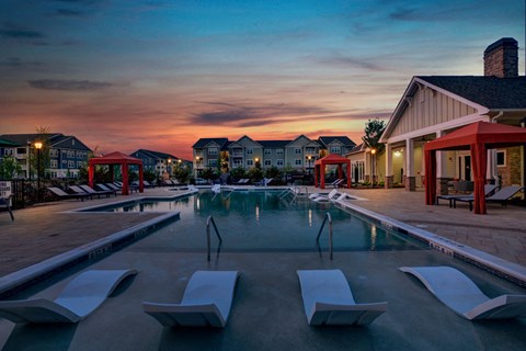 Twilight at Ascent at Mallard Creek Apartment Homes, Charlotte, NC, 28262