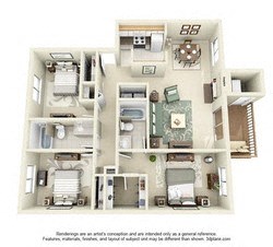 Bainbridge Renovated Floor Plan Bainbridge Renovated Floor Plan at StonePointe, University Place, WA, 98466